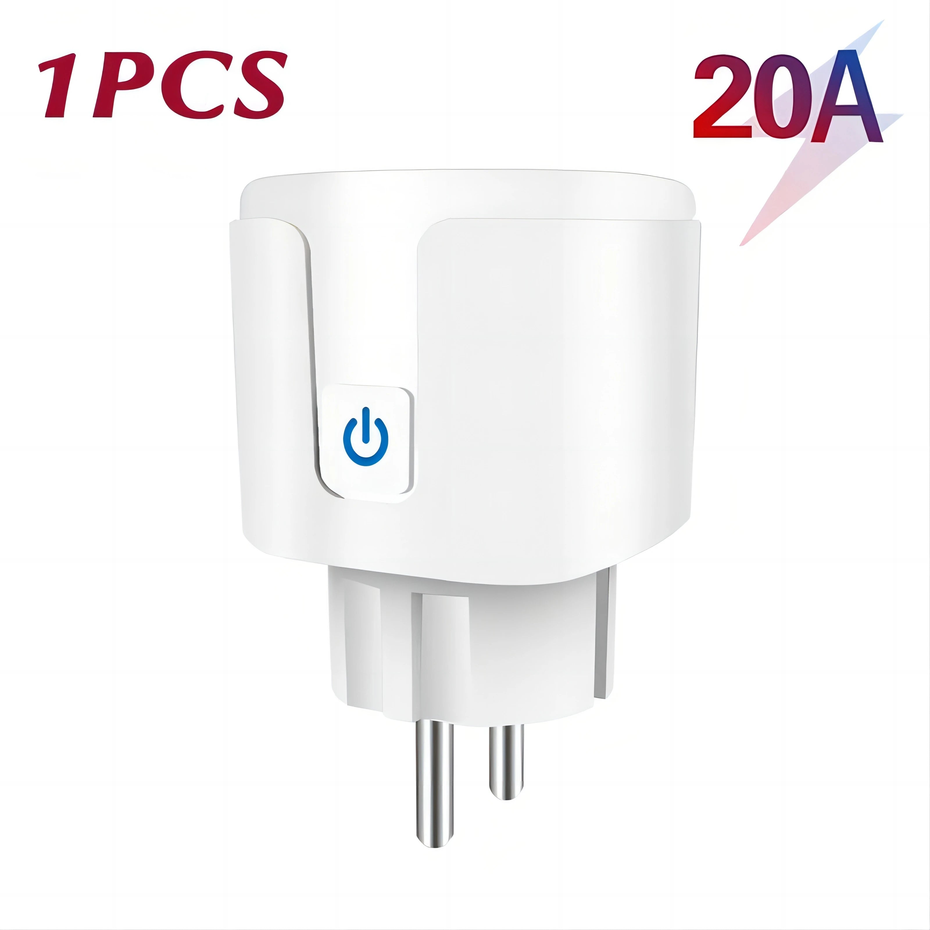 Tuya 16A 20A EU Smart Socket WiFi Smart Plug With Power Monitoring Timing Function Voice Control Alexa Google Assitant
