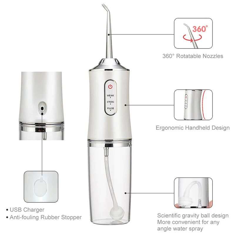Portable Electric Dental Irrigator - Perfect for Drivers and Travelers