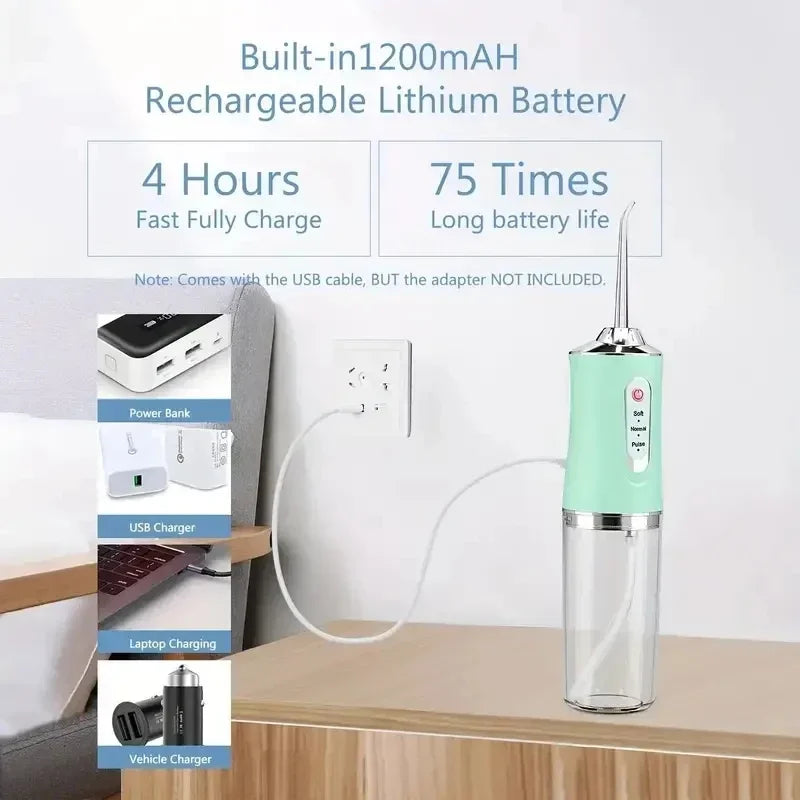 Portable Electric Dental Irrigator - Perfect for Drivers and Travelers