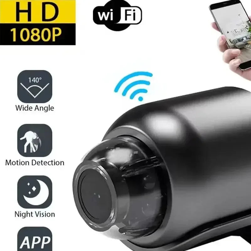 1080P HD Mini WiFi Camera Indoor Safety Security Surveillance Baby Monitor Night Vision Camcorder IP Cam Audio Video Recorder